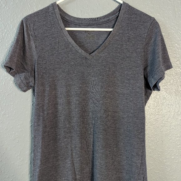 Women's Soffe Heather Grey Short Sleeve Tee - Size L - Picture 1 of 4